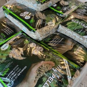 Granulés de bois en sac 15 kg origine Belgique Demi-Palette de 35 sacs