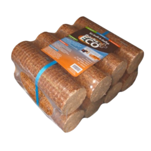 Bûche Densifiée JOUR ECO+ 1000kg – Palette de 66 packs (1000kg) de briquettes