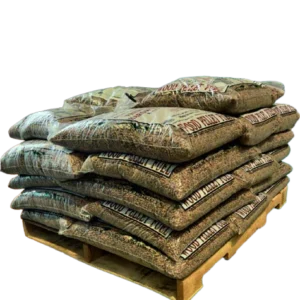 1 palette de granulés de bois - 7,65€ par 15 kg - 508kg ou 28 sacs/palette