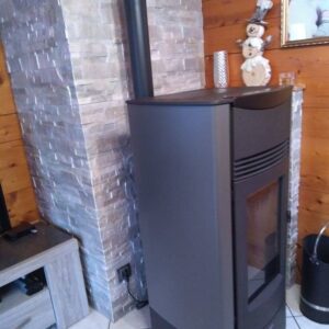 Poêle à granulés de bois avec option canalisable