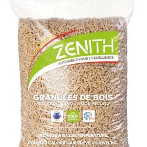 PELLETS DE BOIS ZENITH PIVETEAU – PALETTE DE 72 SACS DE 15 KG